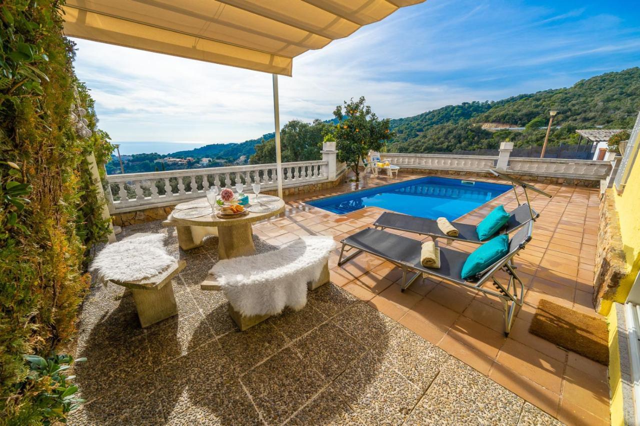 Villa Vista Lux, Piscina Privada Y Zona Exterior Con Vista Mar Tossa de Mar Dış mekan fotoğraf
